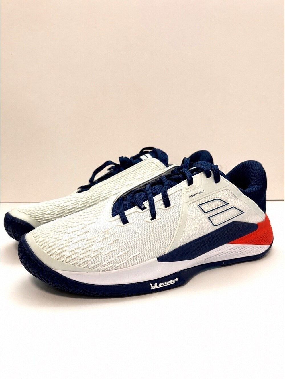 New Babolat Propulse Fury 3 All Court Men Tennis Shoes White Blue US 12.5